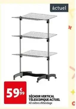 Cap actuel - séchoir vertical télescopique