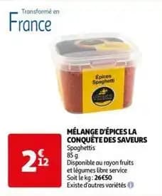 La conquête des saveurs - mélange d'épices