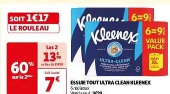 Kleenex - essuie tout ultra clean