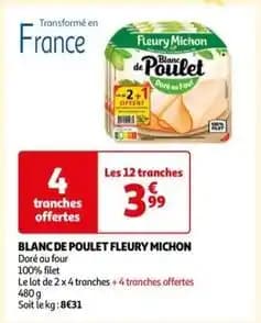 Fleury michon - blanc de poulet