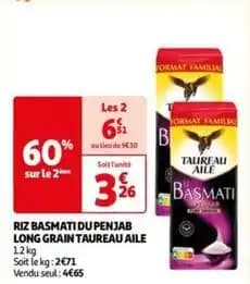 Taureau ailé - riz basmati du penjab long grain