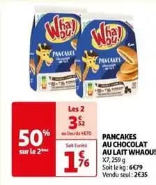 Whaou! - pancakes au chocolat au lait