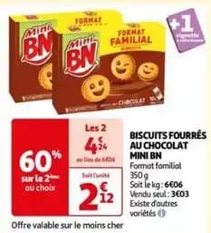 Mini bm - biscuits fourrés au chocolat