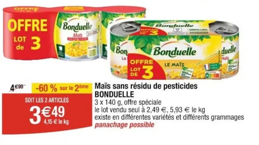 Mals Sans Residu De Pesticides BONDUELE