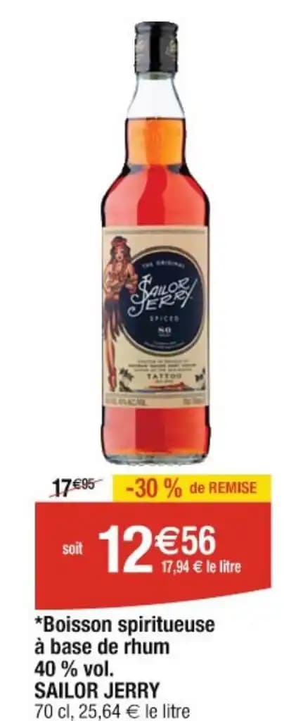 *Boisson spiritueuse à base de rhum 40 % vol. SAILOR JERRY