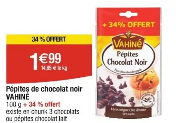Pépites de chocolat noir VAHINÉ