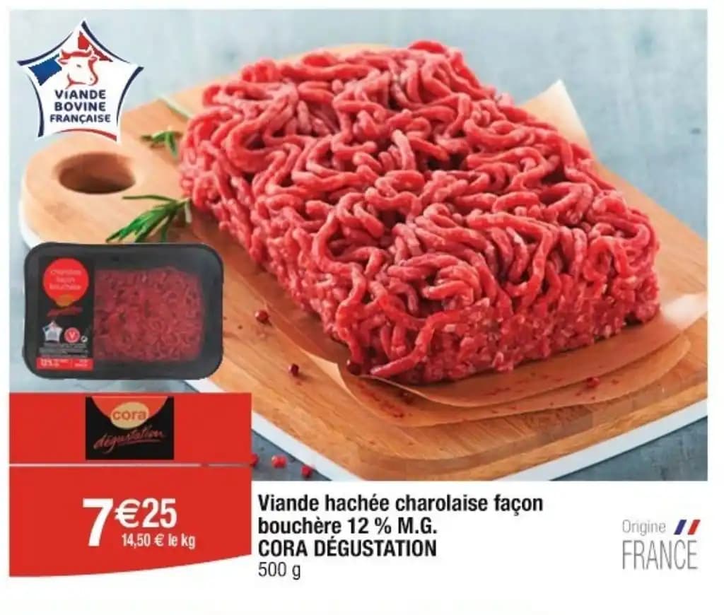 Viande hachée charolaise façon