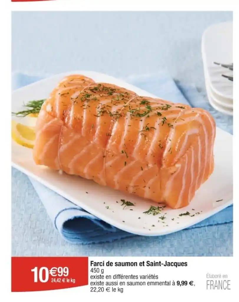 Farci de saumon et Saint-Jacques 450 g
