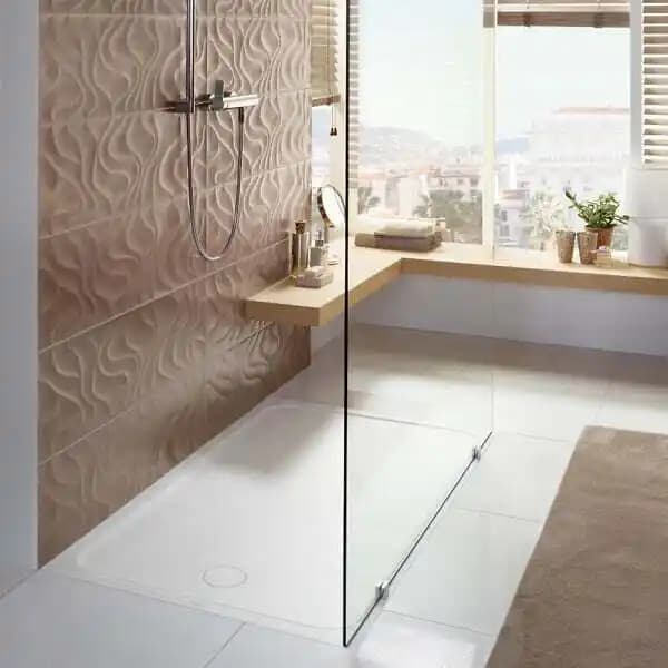 Receveur LIFETIME PLUS extra plat - Dimensions : 100 x 100 cm - Couleur : BLANC