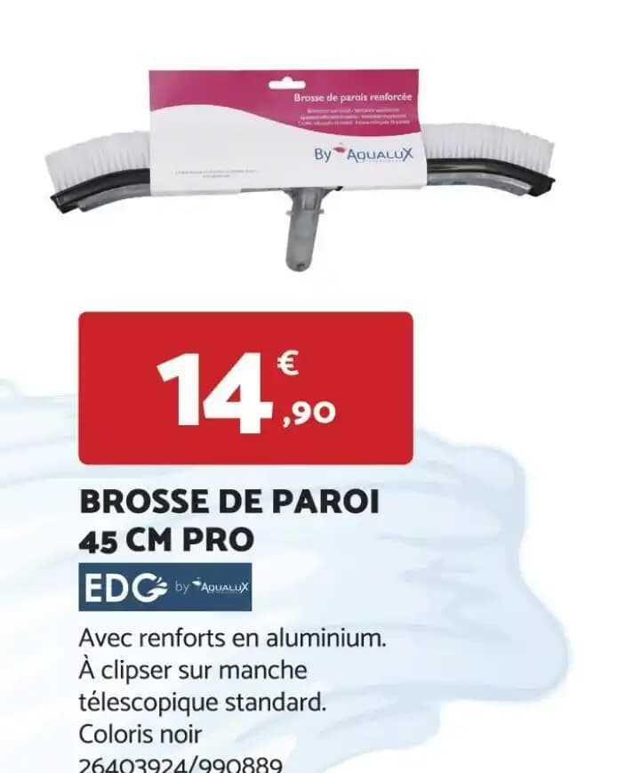 BROSSE DE PAROI 45 CM PRO