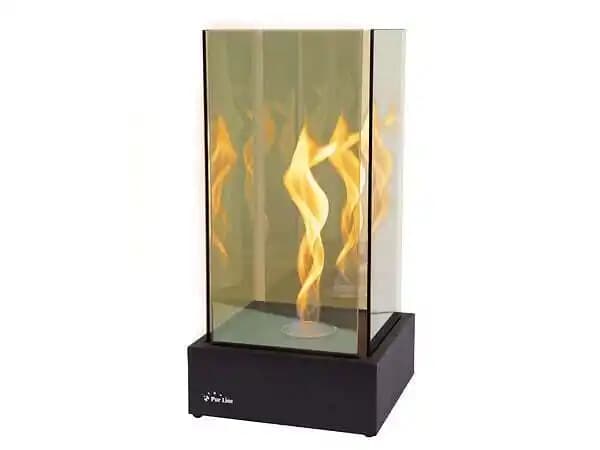 Cheminée de table à l'éthanol avec flamme à effet tornade et à effet infini