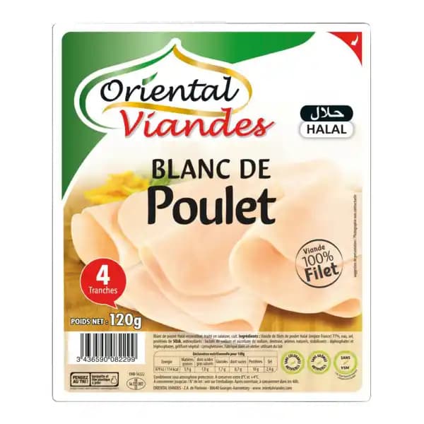 ORIENTAL VIANDES Blanc de Poulet Halal