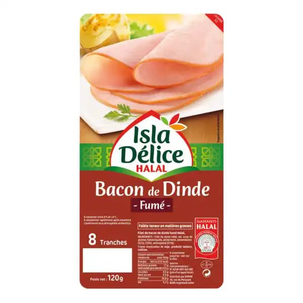 ISLA DÉLICE Bacon de Dinde