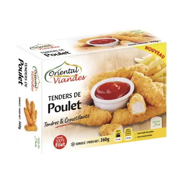 ORIENTAL VIANDES Tenders de Poulet surgelés