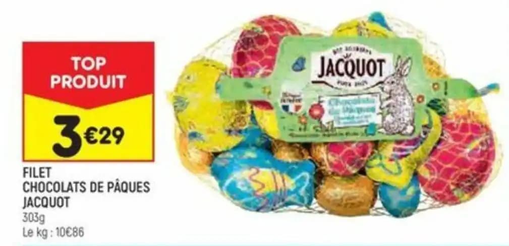 FILET CHOCOLATS DE PÂQUES JACQUOT 303g