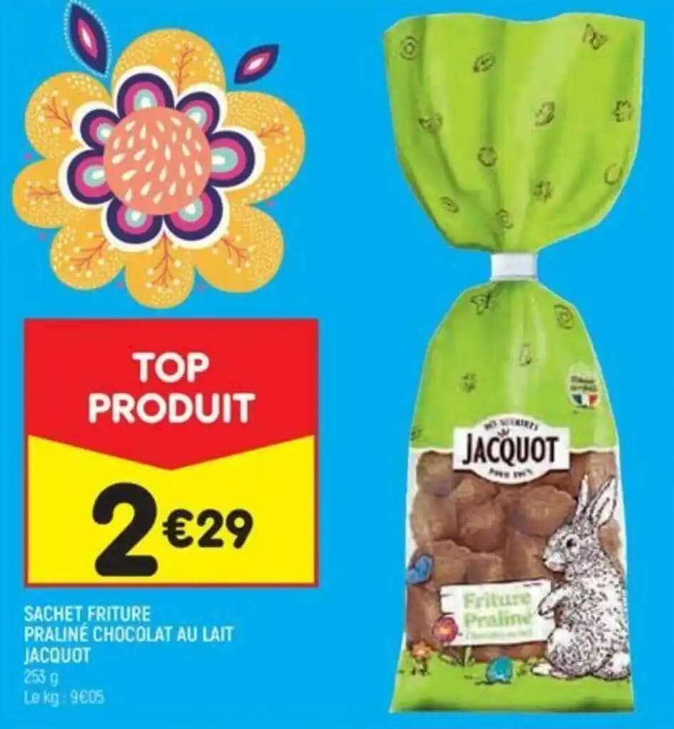 SACHET FRITURE PRALINE CHOCOLAT AU LAIT JACQUOT