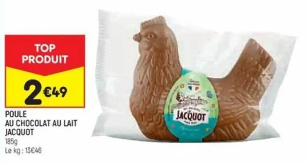 POULE AU CHOCOLAT AU LAIT JACQUOT 185g
