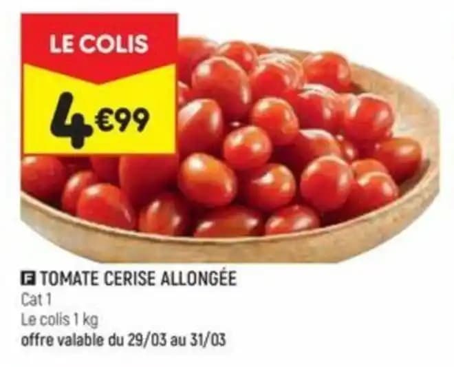 TOMATE CERISE ALLONGÉE