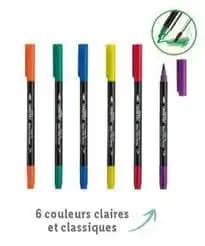 6 couleurs claires et classiques