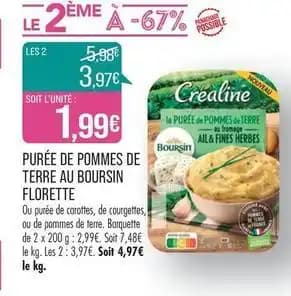 Florette - purée de pommes de terre au boursin