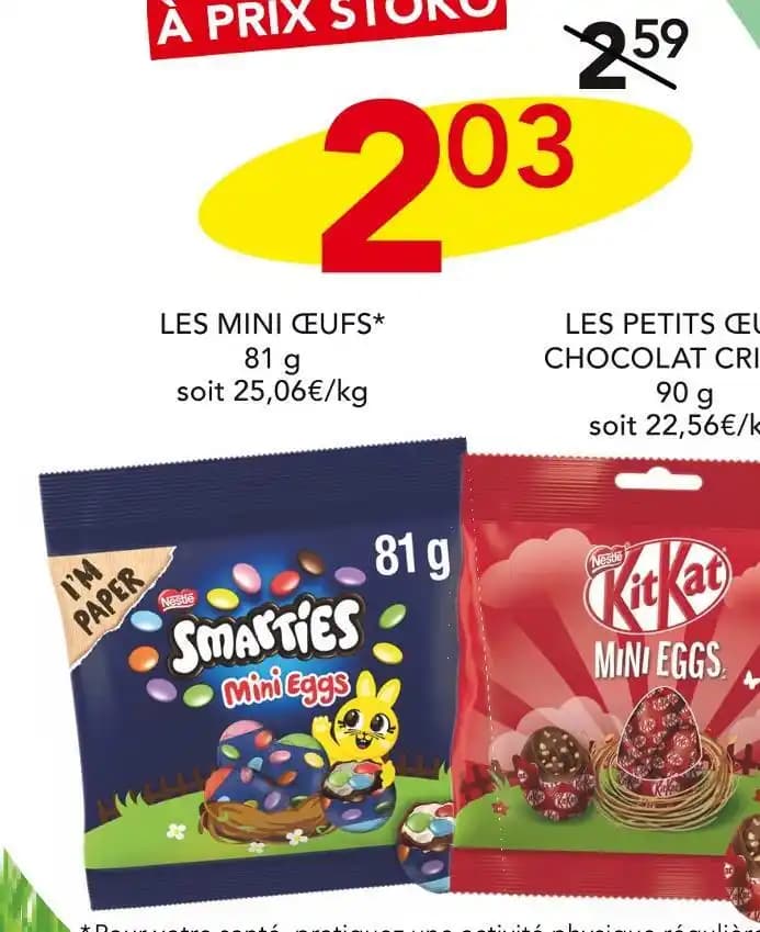 LES MINI ŒUFS OU LES PETITS ŒUFS CHOCOLAT CRISPY