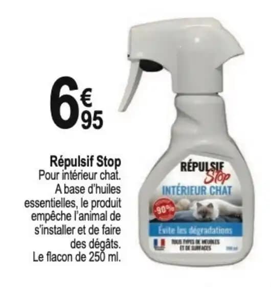 Répulsif Stop Pour intérieur chat.