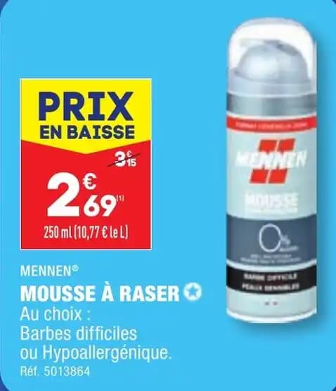 MENNENⓇ MOUSSE À RASER ✪