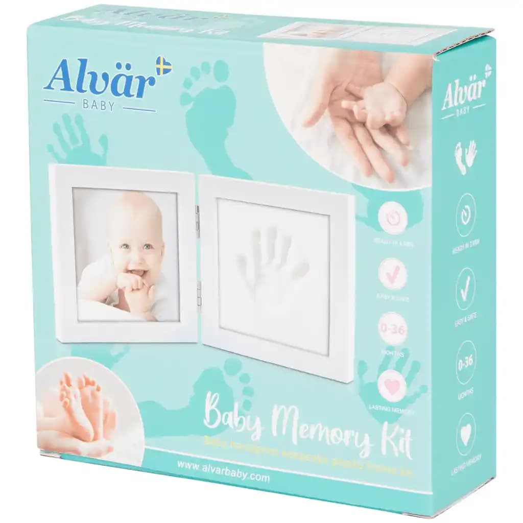 Action Kit cadre photo empreinte bébé Alvär