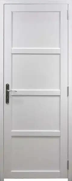 Bloc Porte Tamera Blanc H204 x L83 Poussant Droite Côtes Tableau +Poignée GD MENUISERIES