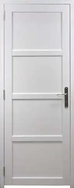 Bloc Porte Tamera Blanc H204 x L83 Poussant Gauche Côtes Tableau +Poignée GD MENUISERIES