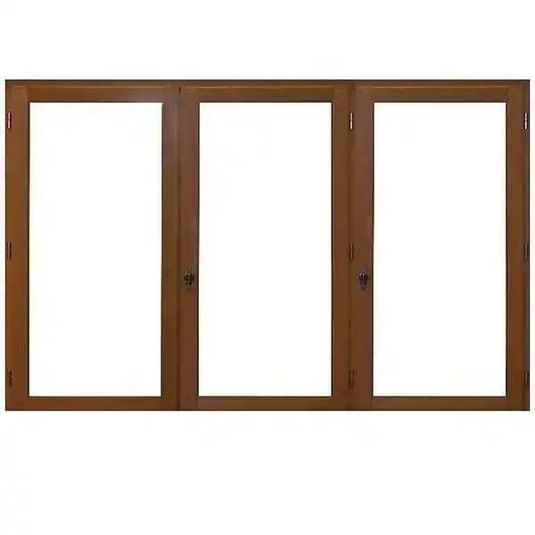 fenêtre Bois 3 Vantaux H125 x L180 Côtes Tableau + poignée (ref 010220F9) GD MENUISERIES