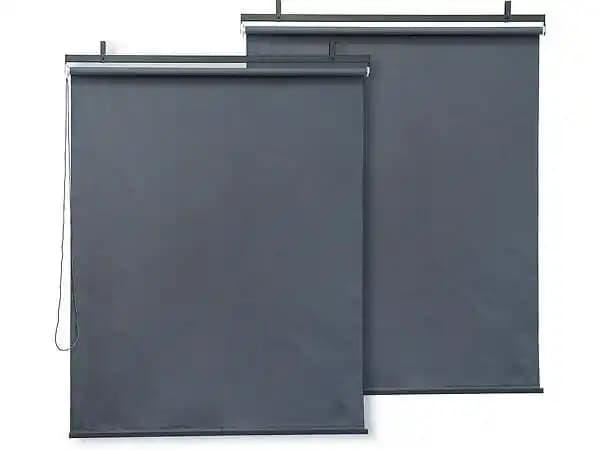 Lot de 2 stores enrouleurs pour pergola - 124 x 225 cm - Anthracite
