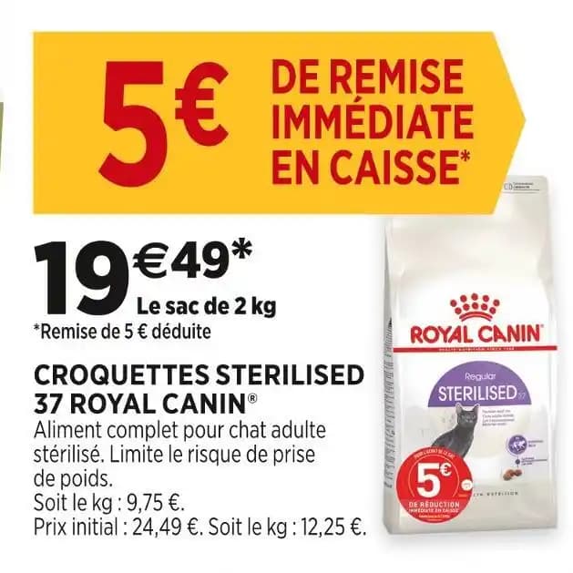 ROYAL CANIN CROQUETTES STERILISED 37