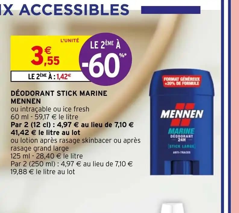 DÉODORANT STICK MARINE MENNEN