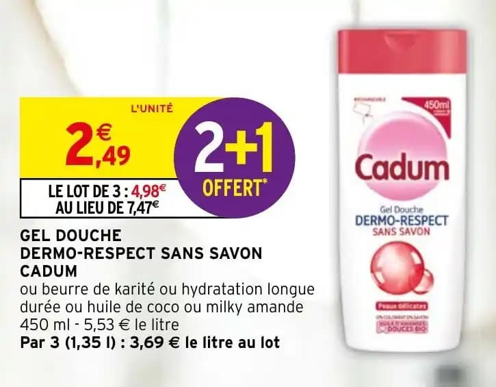 GEL DOUCHE DERMO-RESPECT SANS SAVON
