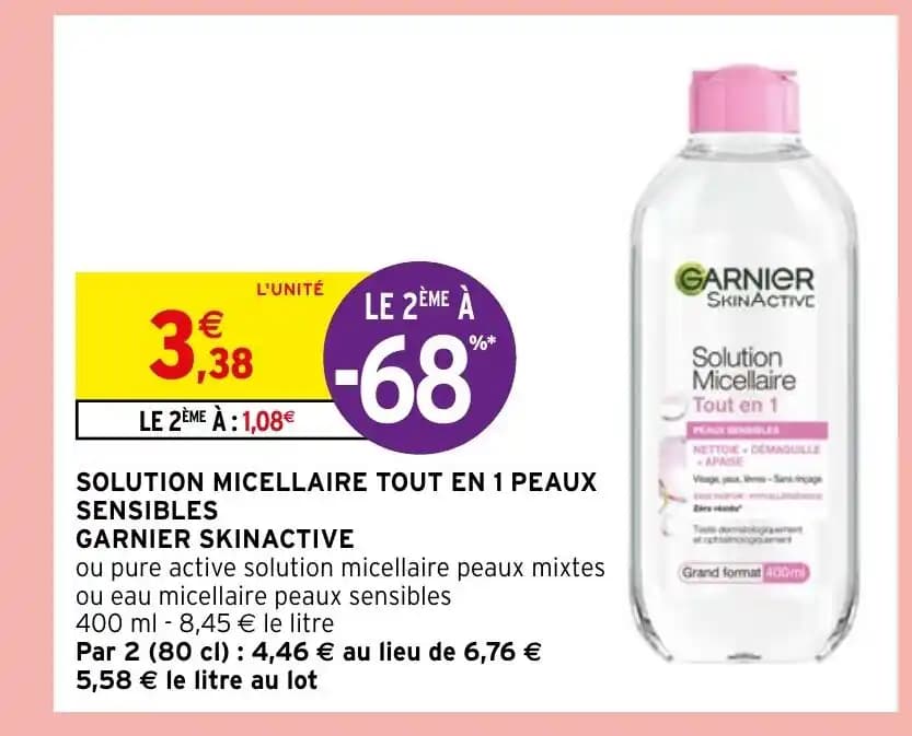 SOLUTION MICELLAIRE TOUT EN 1 PEAUX SENSIBLES