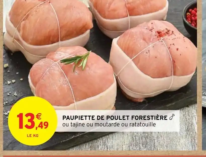 PAUPIETTE DE POULET FORESTIÈRE