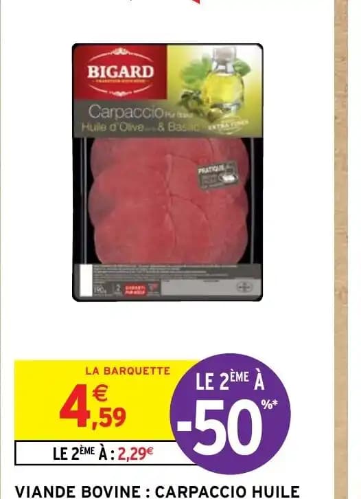 VIANDE BOVINE: CARPACCIO HUILE