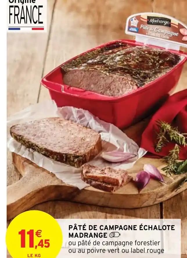 PÂTÉ DE CAMPAGNE ÉCHALOTE MADRANGE O