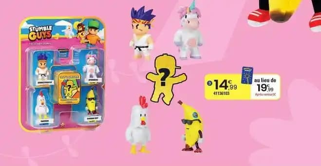 Bizak - stumble guys pack 5 figurines 6 cm