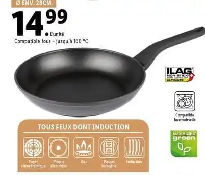 Ernesto - poêle en fonte d'aluminium 28 cm