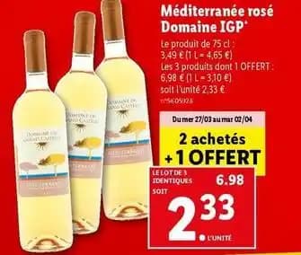 Domaine du grand castlere - méditerranée rosé igp