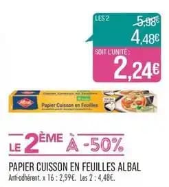 Albal - papier cuisson en feuilles