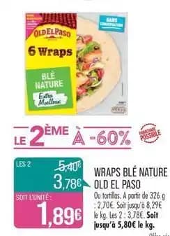 Old el paso - wraps blé nature