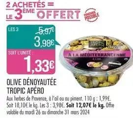 Tropic apéro - olive dénoyautée