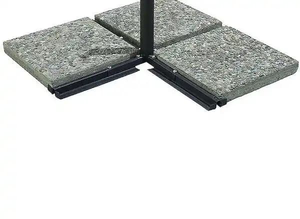 Parasol Déporté Pagode - Diamètre 300 Cm - Aluminium - Toile Taupe