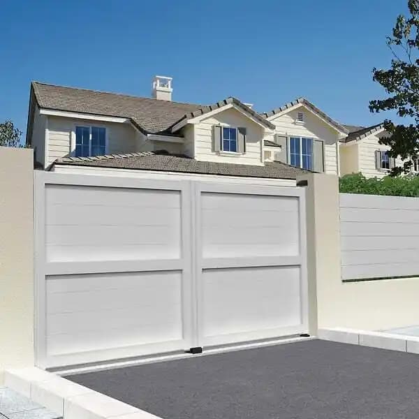 Portail battant plein (Blanc - L 3000 x H 1606 mm)