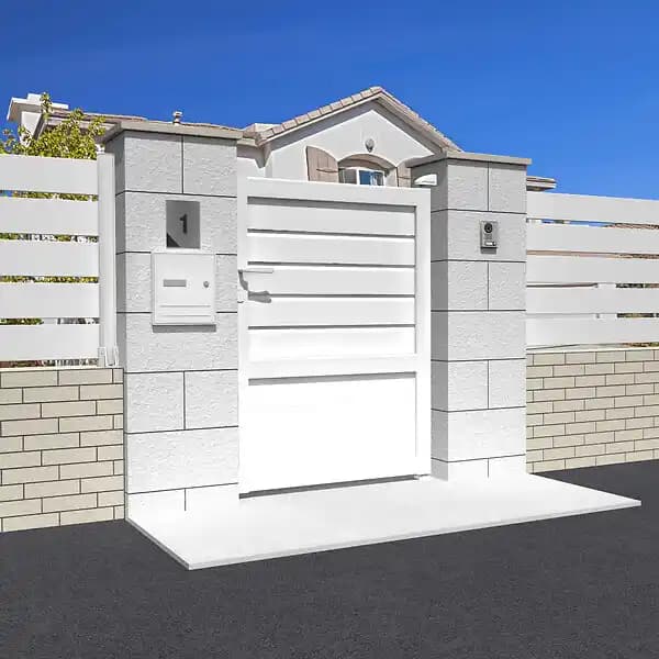 Portillon mixte (Blanc - L 1000 x H 1469 mm)