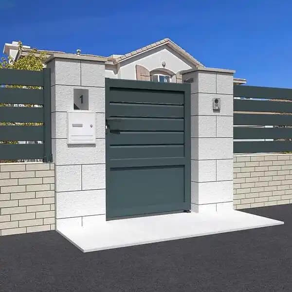 Portillon mixte (Gris Anthracite - L 1000 x H 1625 mm)