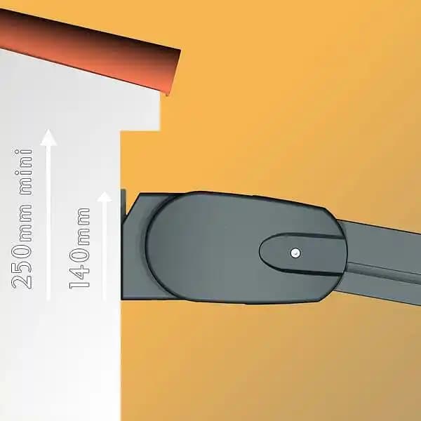 Pergola Toile PYRITE 4,00x3,00 M Motorise Secours à Télécommande + Coffre LED + Lambrequin (Blanc - écru)